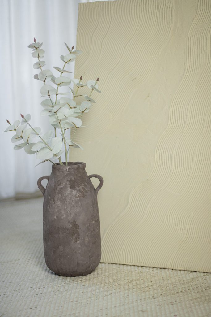 DIY Dekoration. Vase und Leinwand.