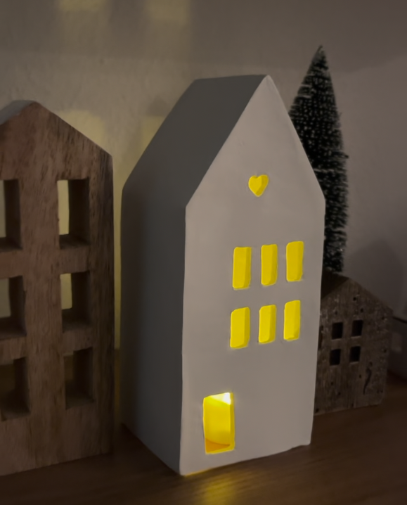 Stimmungsvolle Deko | DIY Lichthaus ganz ohne Brennofen