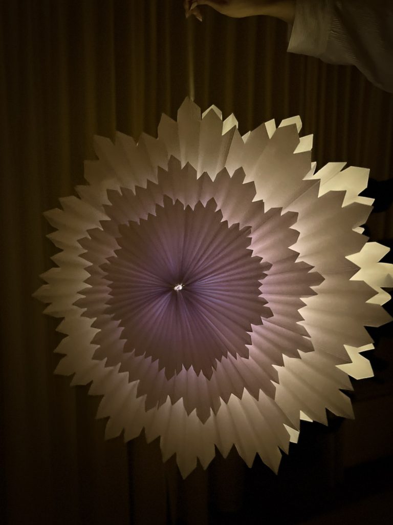 DIY Leuchtstern im dunkeln.