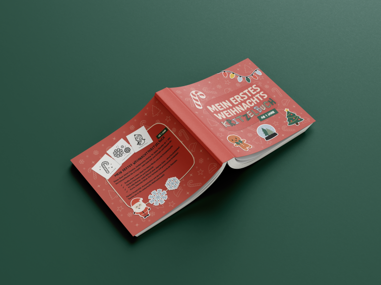 Weihnachts kritzelbuch für Kleinkinder.